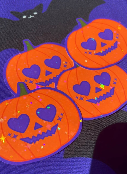 Sparkle Pumpkin Sticker