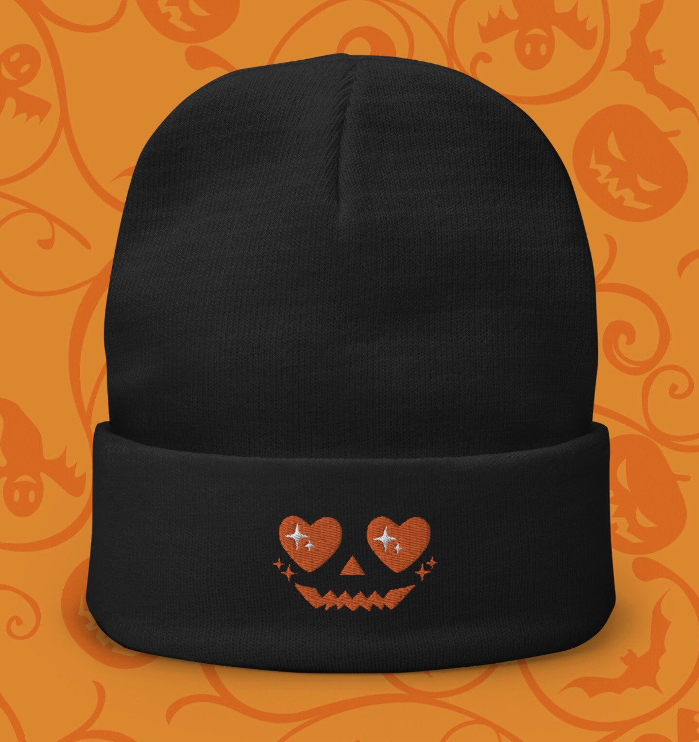 Sparkle Pumpkin Beanie