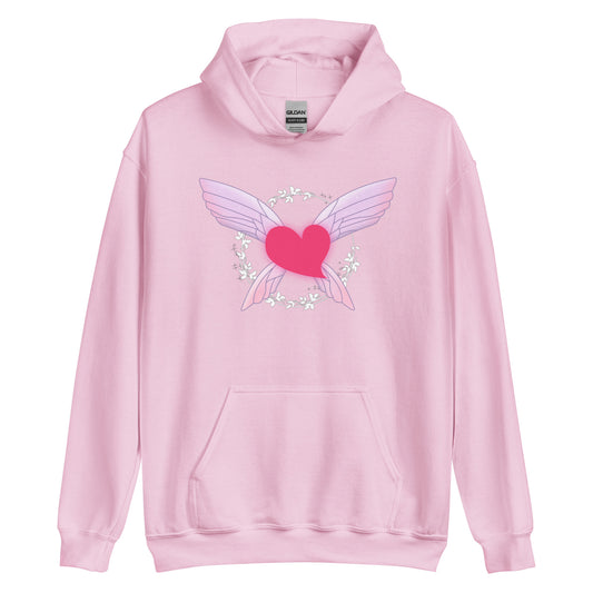 Fairy Heart Wings Hoodie (Pink)